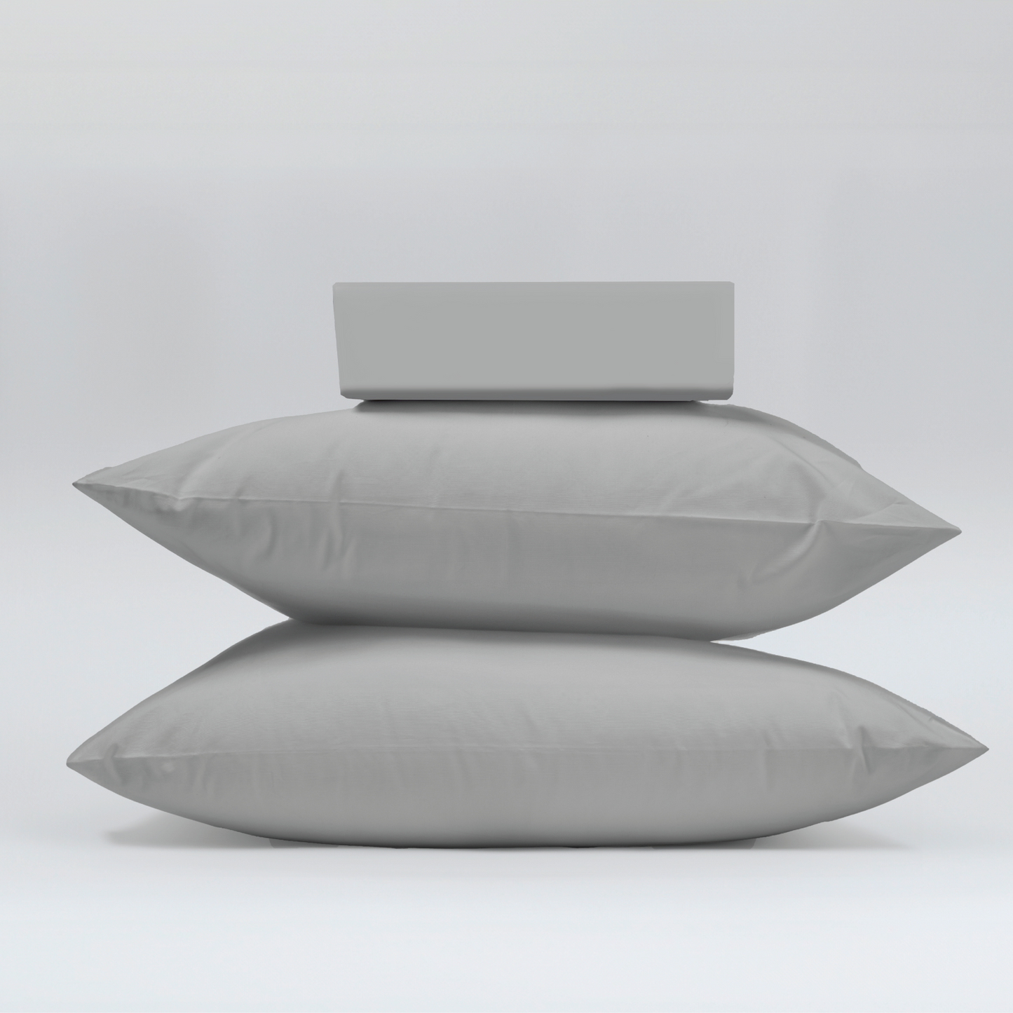 Grey Fitted Bed Sheet Set