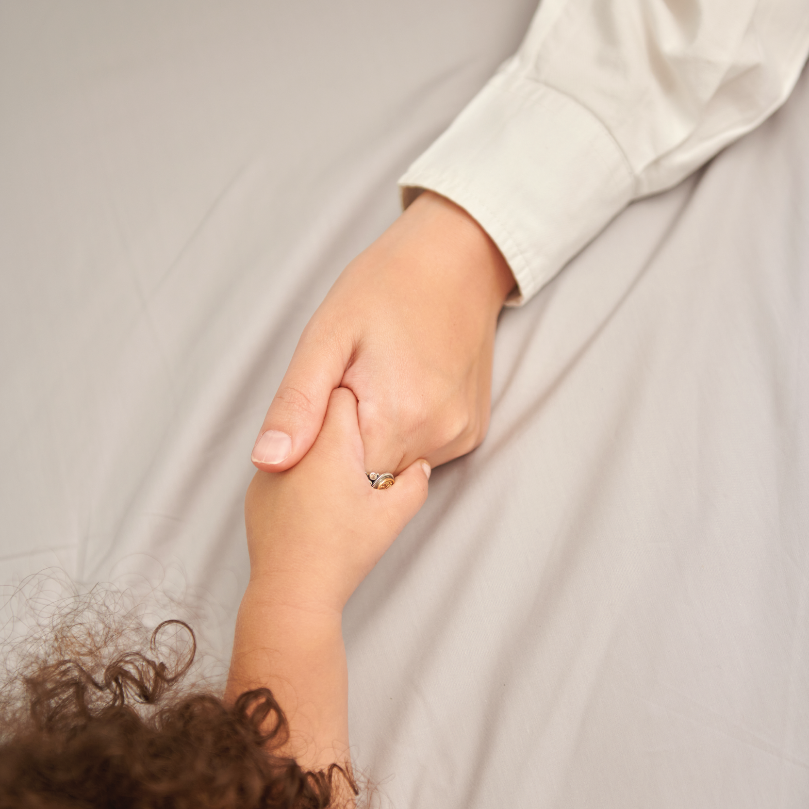 Beige Fitted Bed Sheet Set