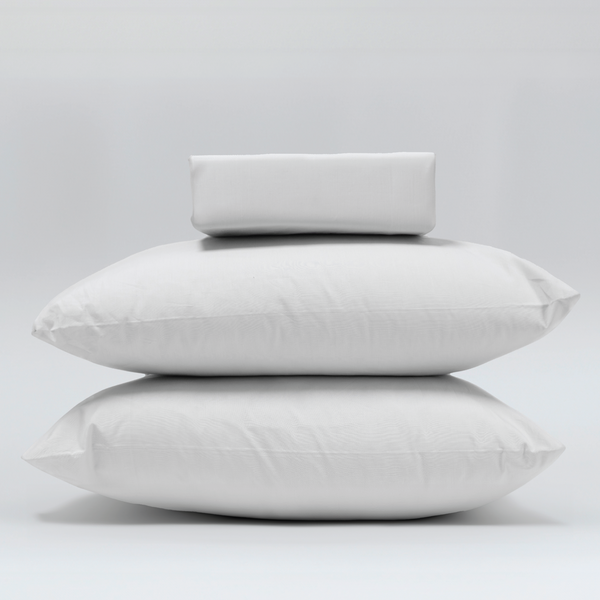 White Fitted Bed Sheet Set