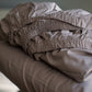 Beige Fitted Bed Sheet Set